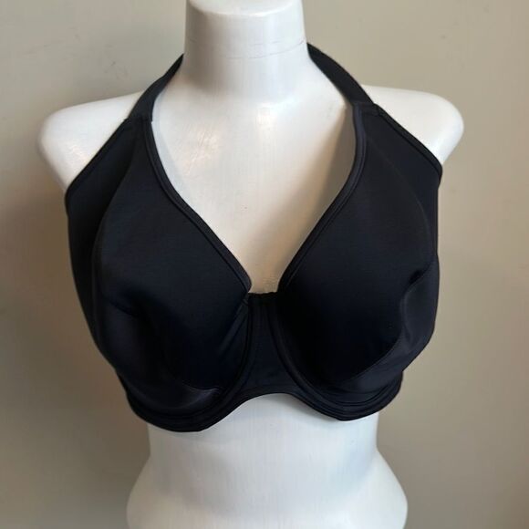 Lycra Xtra Life Black Halter Swimsuit Top 38G - Picture 1 of 3